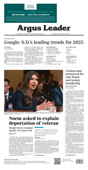 Cover of Argus Leader