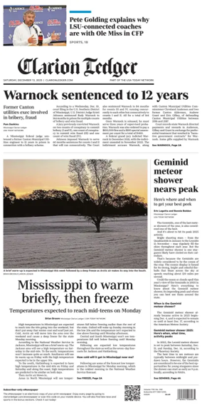 Cover of Clarion Ledger