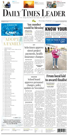 Cover of Daily Times Leader