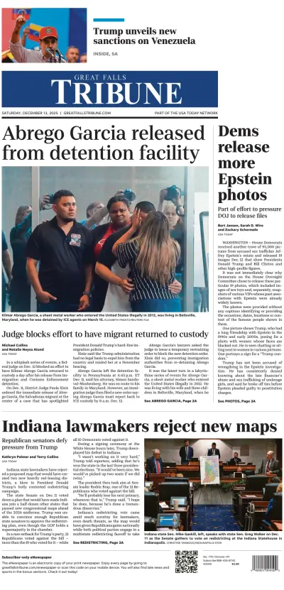 Cover of Great Falls Tribune