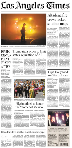 Cover of Los Angeles Times