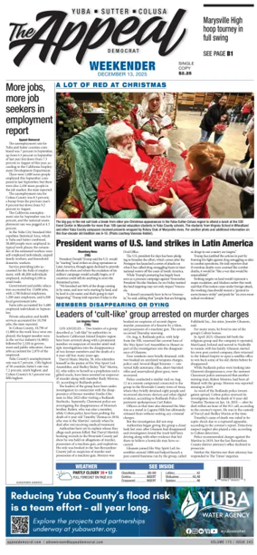 Cover of Marysville Appeal-Democrat    