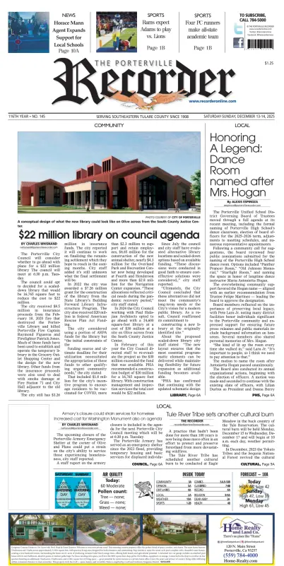 Cover of Porterville Recorder