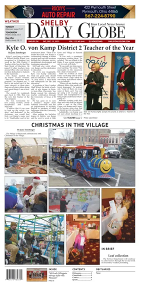 Cover of Shelby Daily Globe