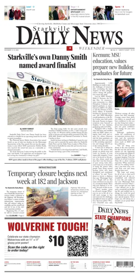 Cover of Starkville Daily News