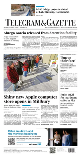 Cover of Telegram & Gazette