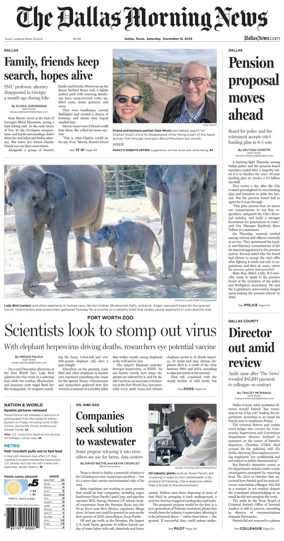 Cover of The Dallas Morning News