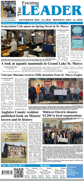 Cover of The Evening Leader