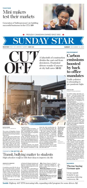 Cover of Toronto Star