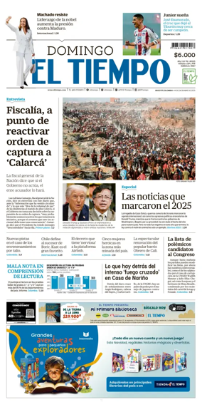 Cover of El Tiempo (Bogota)