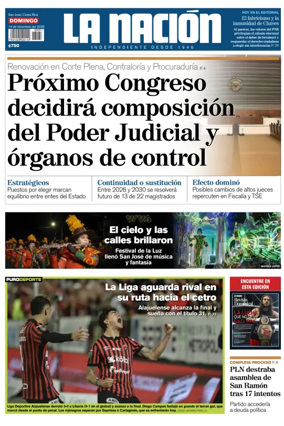 Cover of La Nacion (Costa Rica)