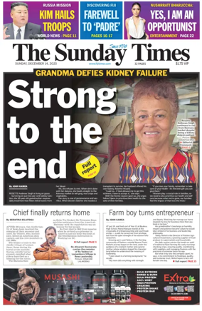 Cover of The Fiji Times