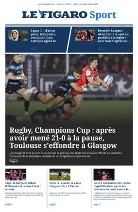 Cover of Le Figaro Sport
