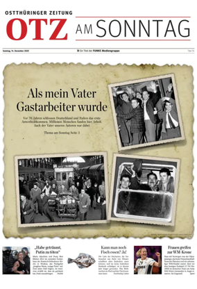 Cover of Ostthüringer Zeitung (Saale-Holzland-Kreis)