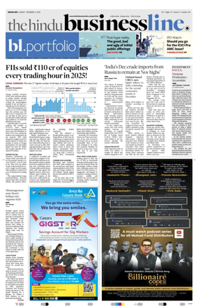 Cover of BusinessLine (Bangalore)