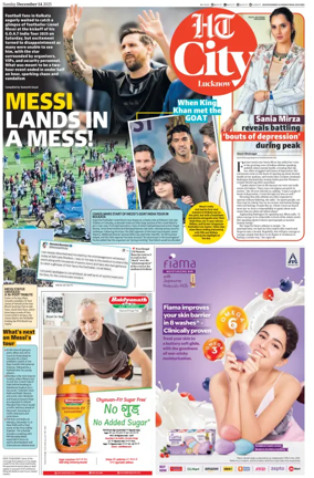 Cover of Hindustan Times (Lucknow) - Live