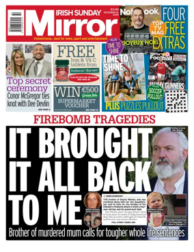 Cover of Irish Sunday Mirror