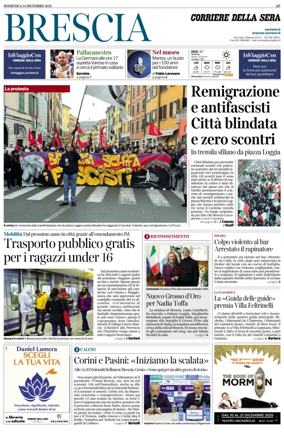 Cover of Corriere della Sera (Brescia)