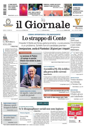 Cover of Il Giornale (Italy)