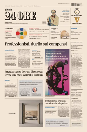 Cover of Il Sole 24 Ore