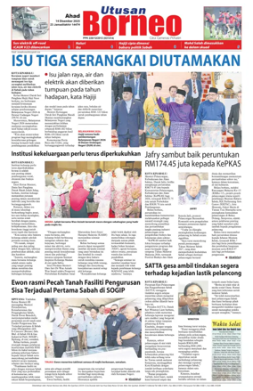 Cover of Utusan Borneo (Sabah)