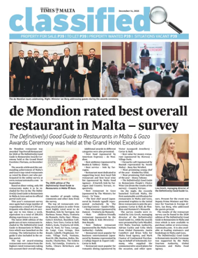 Cover of The Sunday Times of Malta - Classified