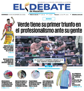 Cover of El Debate de Mazatlan