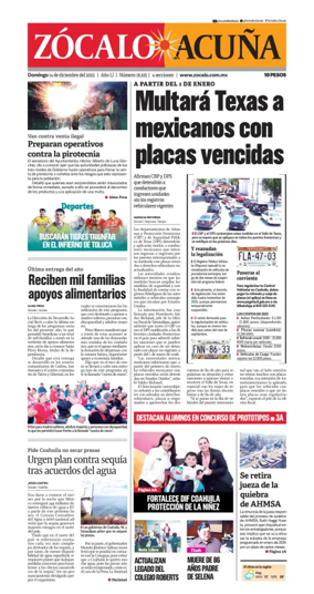 Cover of Zócalo Acuña