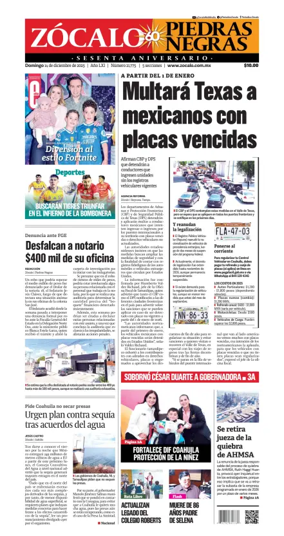 Cover of Zócalo Piedras Negras