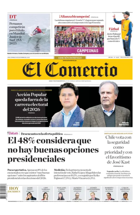 Cover of Diario El Comercio