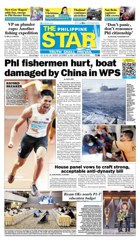 Cover of The Philippine Star