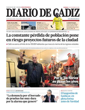 Cover of Diario de Cadiz