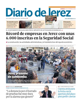 Cover of Diario de Jerez