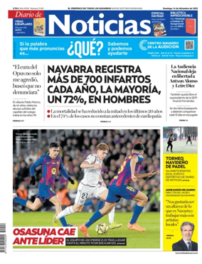 Cover of Diario de Noticias (Spain)
