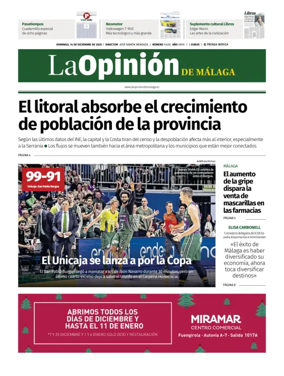 Cover of La Opinión de Málaga