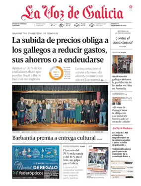 Cover of La Voz de Galicia (Barbanza)