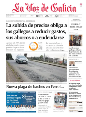 Cover of La Voz de Galicia (Ferrol)