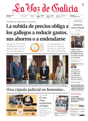 Cover of La Voz de Galicia (Lugo)