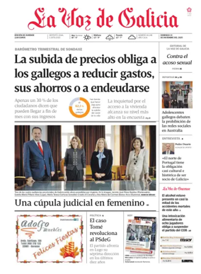 Cover of La Voz de Galicia (Ourense)