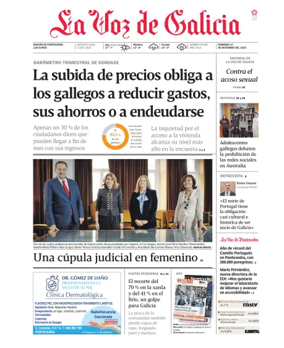Cover of La Voz de Galicia (Pontevedra)