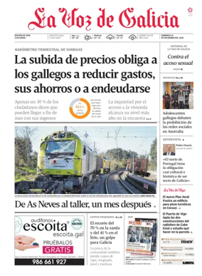 Cover of La Voz de Galicia (Vigo)