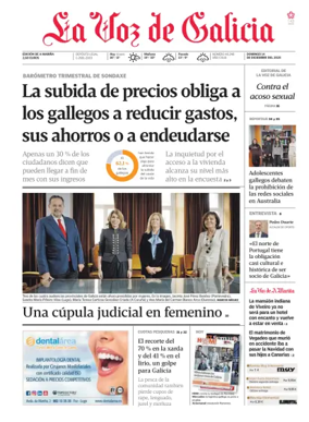 Cover of La Voz de Galicia (Viveiro)