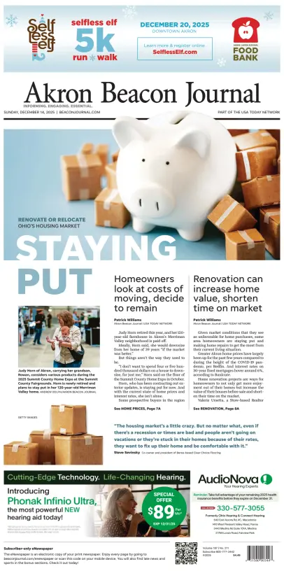 Cover of Akron Beacon Journal