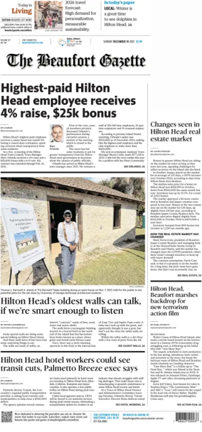 Cover of Beaufort Gazette (Sunday)