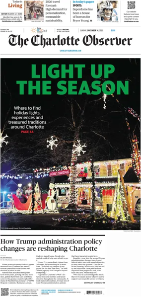 Cover of The Charlotte Observer (Sunday)