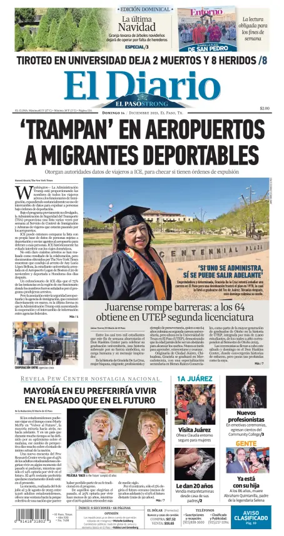 Cover of El Diario de El Paso