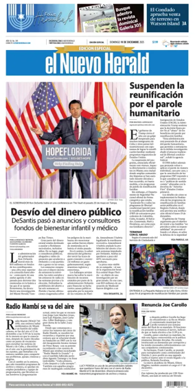 Cover of El Nuevo Herald (Sunday)