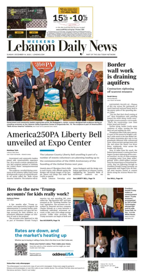 Cover of Lebanon Daily News