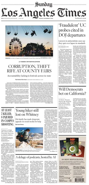 Cover of Los Angeles Times (Sunday)