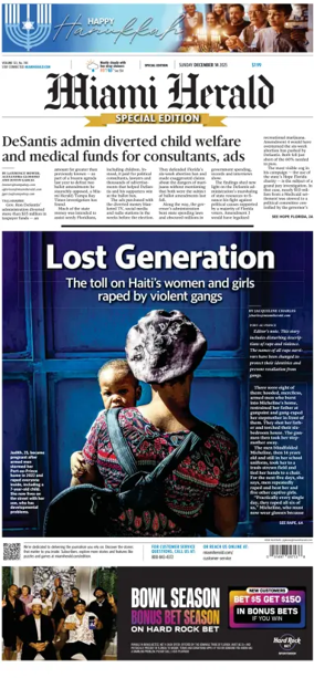 Cover of Miami Herald (Sunday)